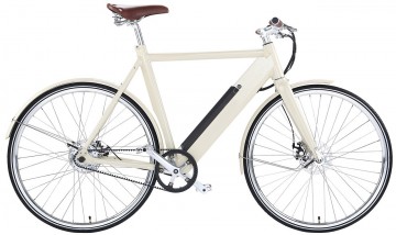 Qivelo Retro - wit - elektrische herenfiets