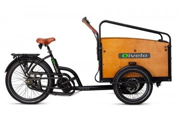 Qivelo Cruise 48V - mat zwart/bruin