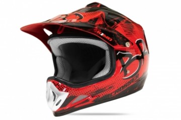 KIMO BRO Kinder Crosshelm Helm Sport Red