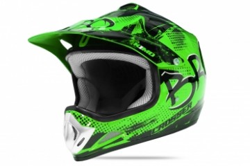 KIMO BRO Kinder Crosshelm Helm Sport Green