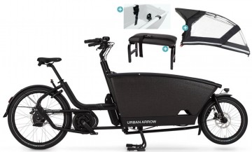 Urban Arrow Family Cargo Line 85Nm - zwart - elektrische bakfiets