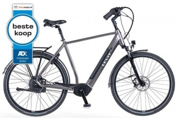 Levit Calvia 3 Automatic mat zwart parelmoer - elektrische herenfiets