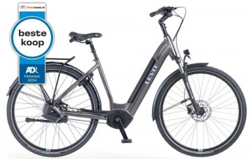 Levit Calvia 3 Automatic mat zwart parelmoer - elektrische damesfiets