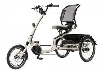 Pfautec Scoobo + - zijdegrijs - elektrische driewieler